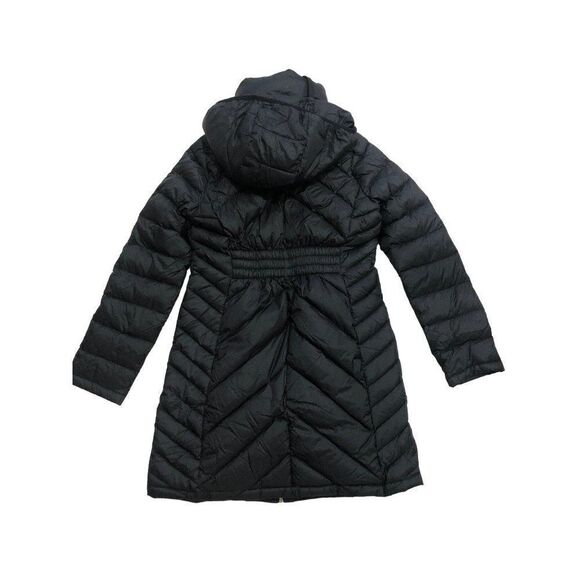 Michael Kors Packable Down Fill Parka Long Jacket Black Size XS Lightweight - Picture 3 of 5